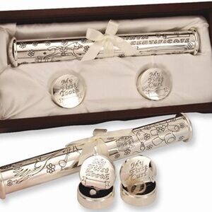 Birth Certificate Holder and Keepsake Set Baby Box